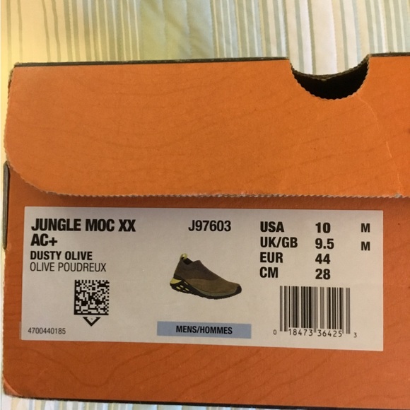 MERRELL MENS 10M Jungle Moc XX shoes Dusty Olive new in box never worn J97603 - Picture 5 of 7